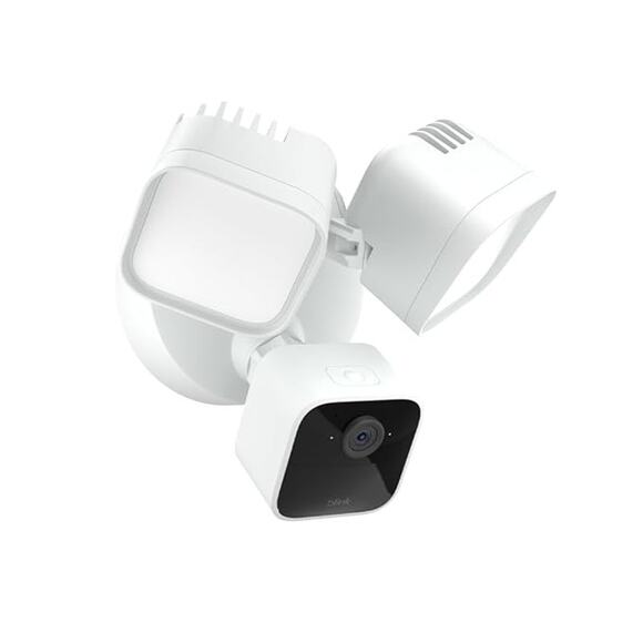 Blink Wired Floodlight Camera - Smart security camera 2600 lumens HD live view